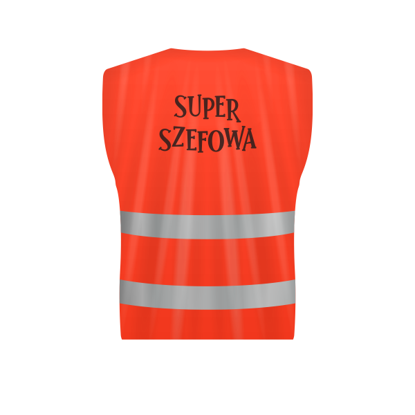 Kamizelka odblaskowa &quot;SUPER  SZEFOWA&quot;