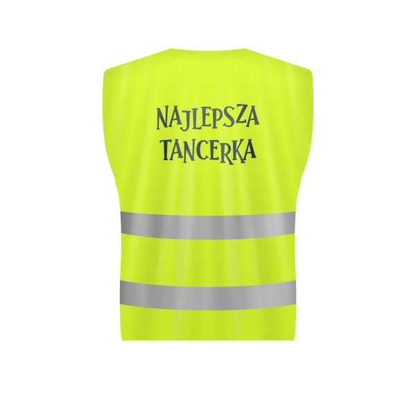 Kamizelka odblaskowa &quot;NAJLEPSZA TANCERKA&quot;