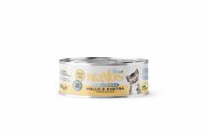 NAXOS CAT Puszka dla kociąt smaku kurczaka i kaczki 85g
