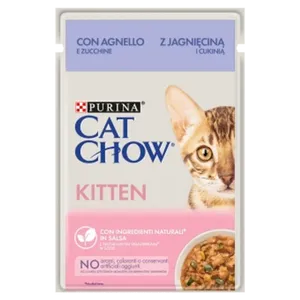 Purina Cat Chow Kitten Karma Z Jagnięciną I Cukinią W Sosie 85g