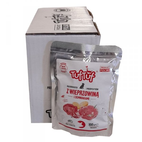 TUF TUF Saszetka wieprzowina z ziemniakami 100 g x 10szt.