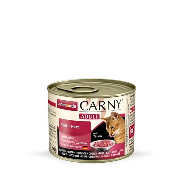 Animonda Cat Carny Adult Wołowina I Serca 200g